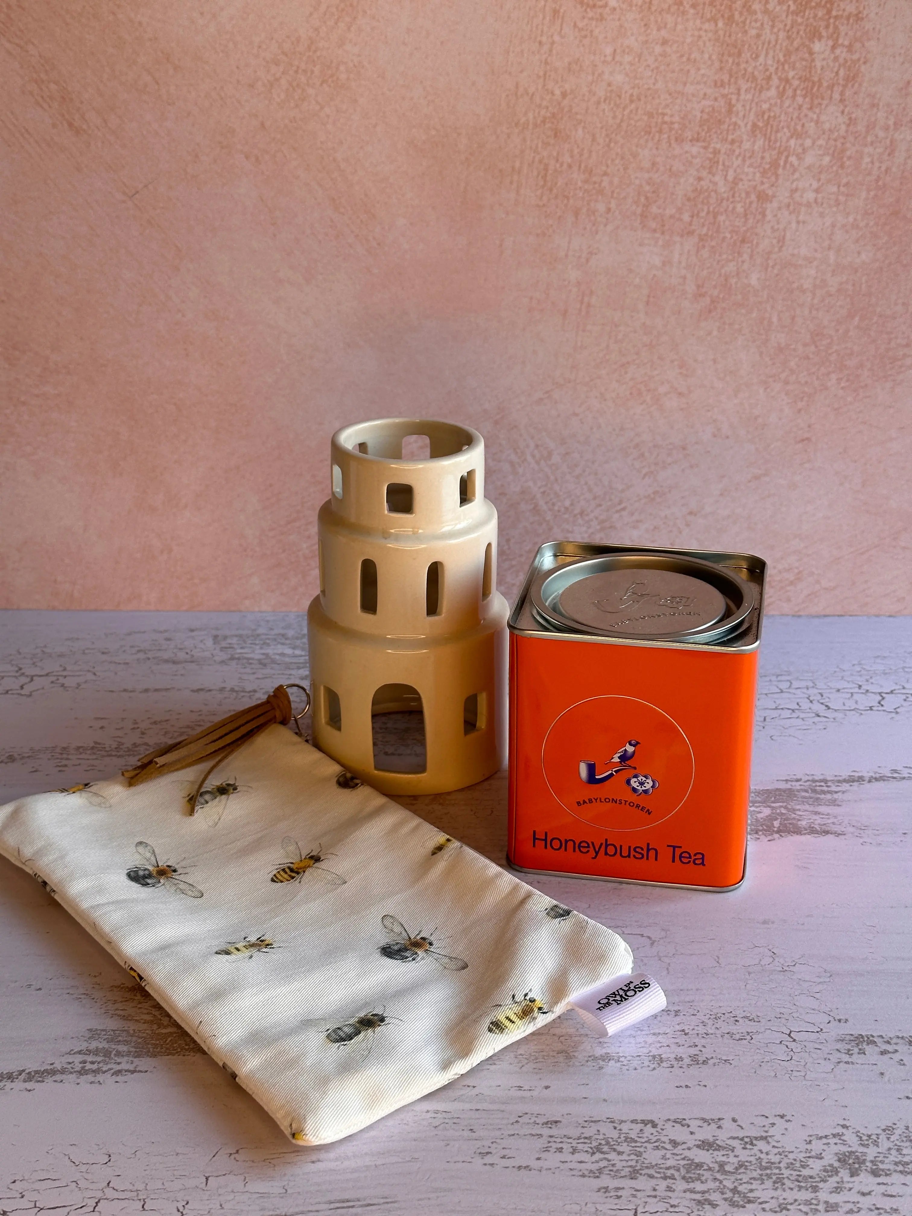 bee festive bits and bobs bag and babylonstoren tea