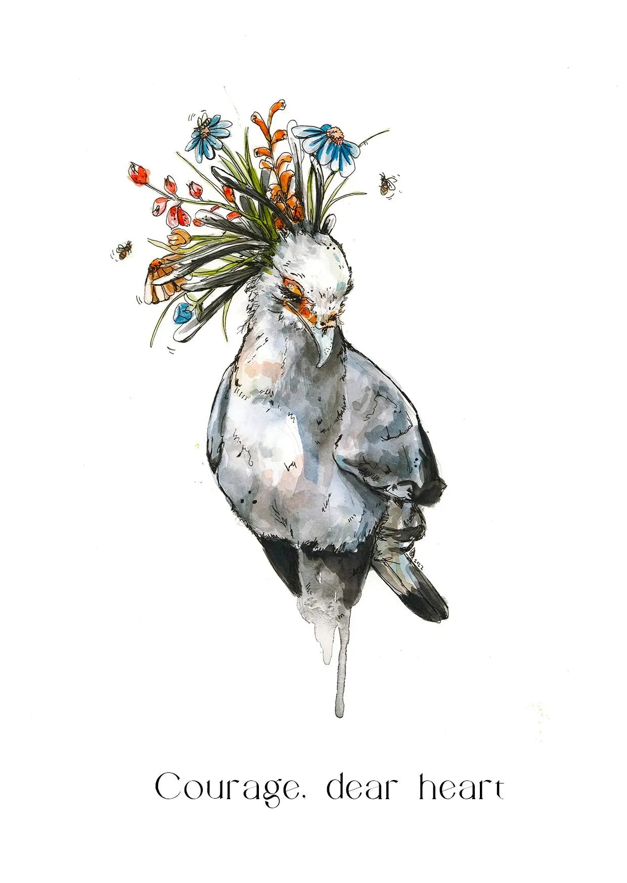 Courage dear heart - Gift Card Mareli Illustrations