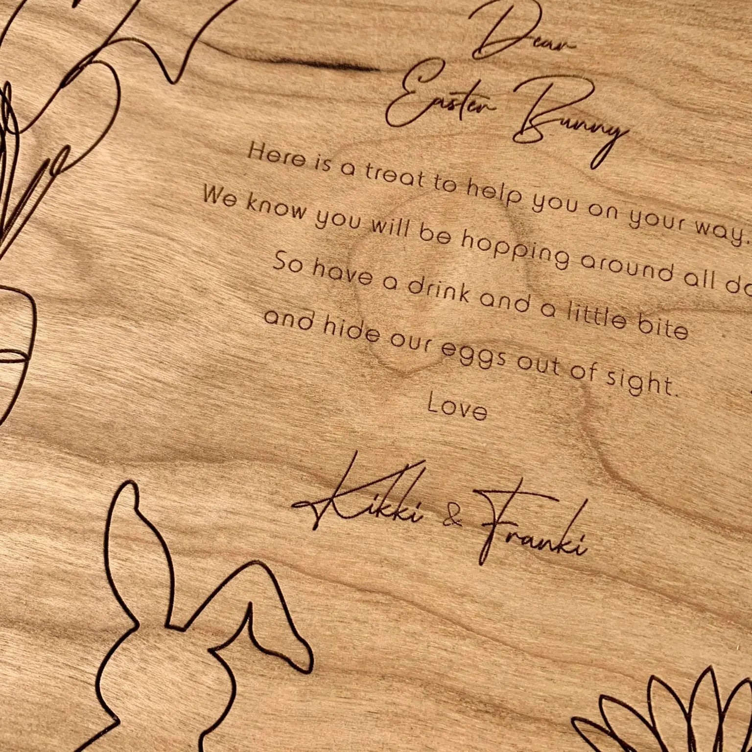 Easter Bunny Board Kikki & Franki
