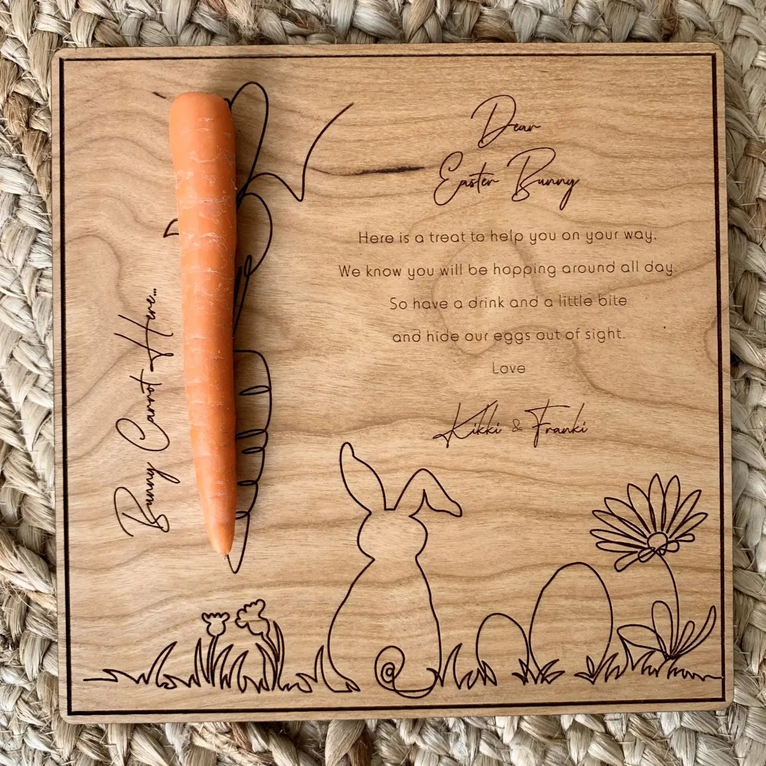 Easter Bunny Board Kikki & Franki