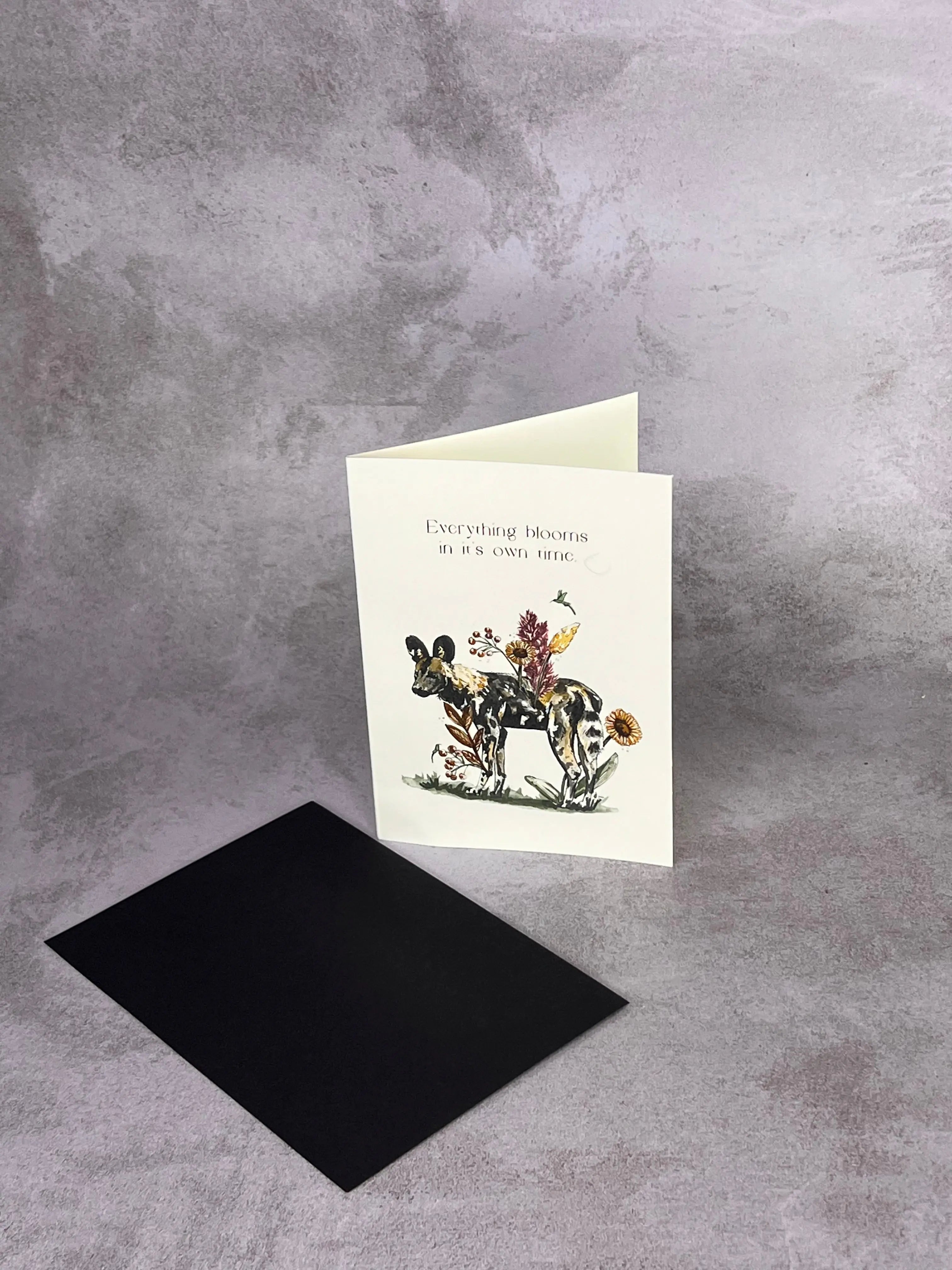 Everything blooms in it's own time - Gift Card Mareli Illustrations