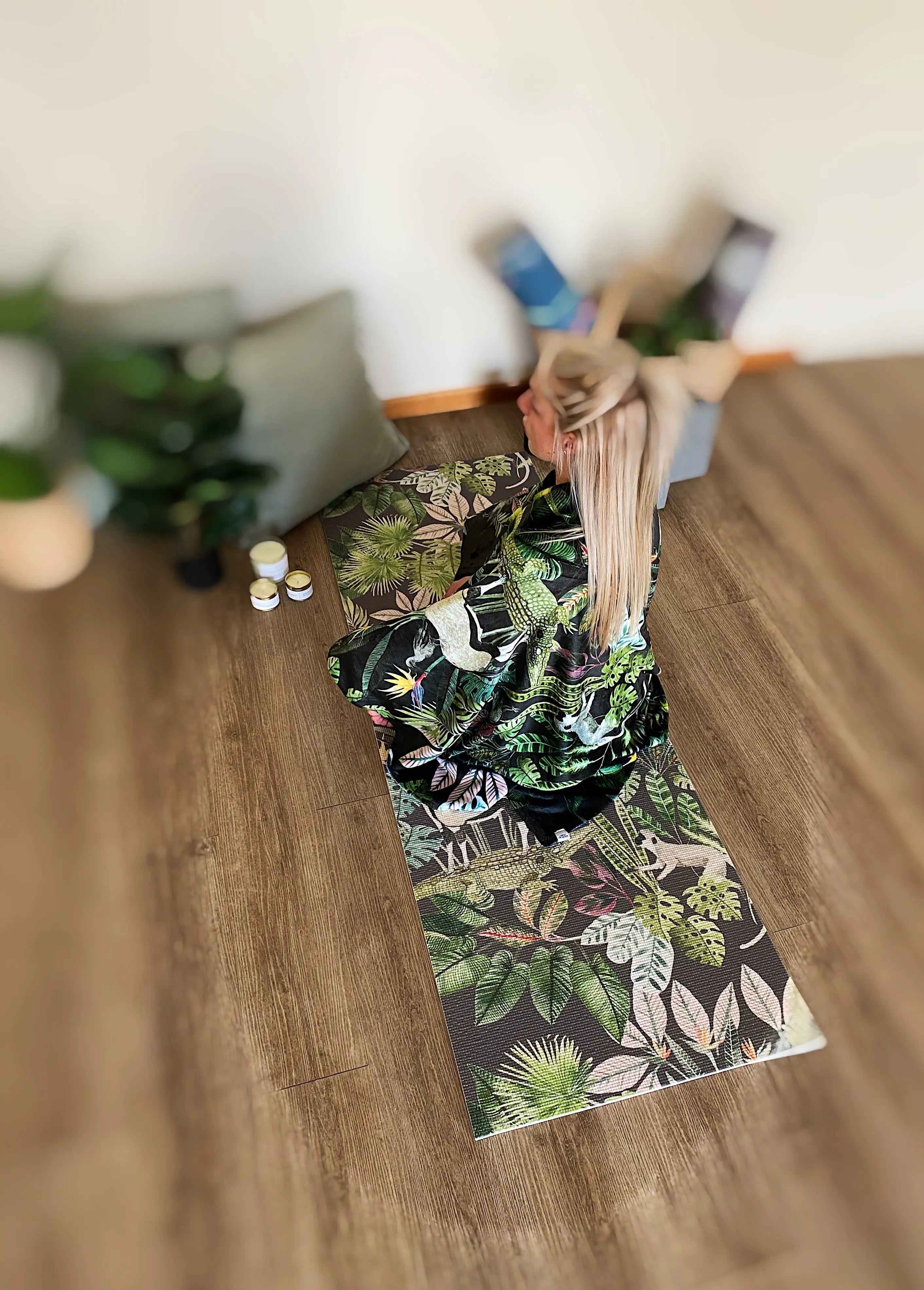 Fleece Blankets (Medium & Large) Owl in the moss