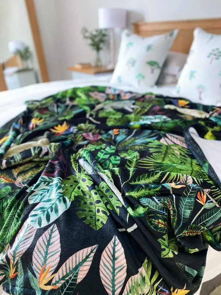 Fleece Blankets (Medium & Large) Owl in the moss