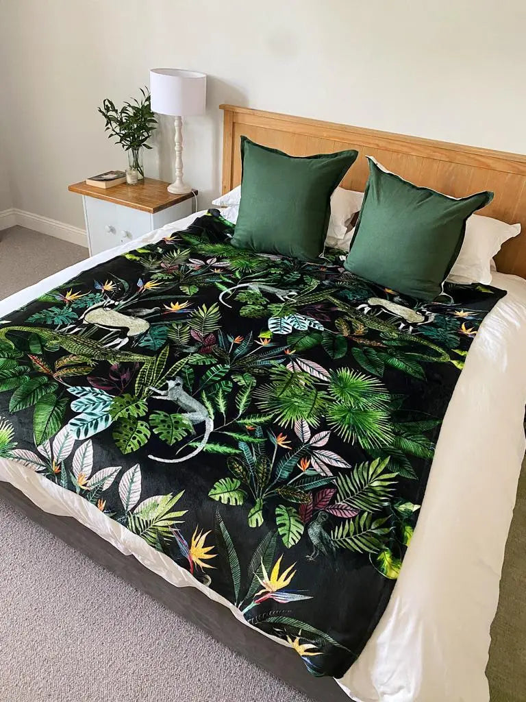 Fleece Blankets (Medium & Large) Owl in the moss