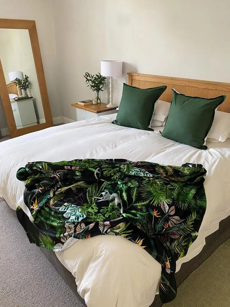 Fleece Blankets (Medium & Large) Owl in the moss