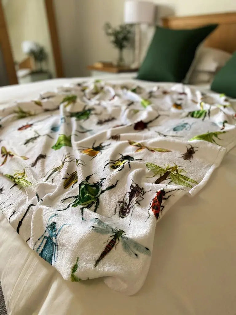 Fleece Blankets (Medium & Large) Owl in the moss