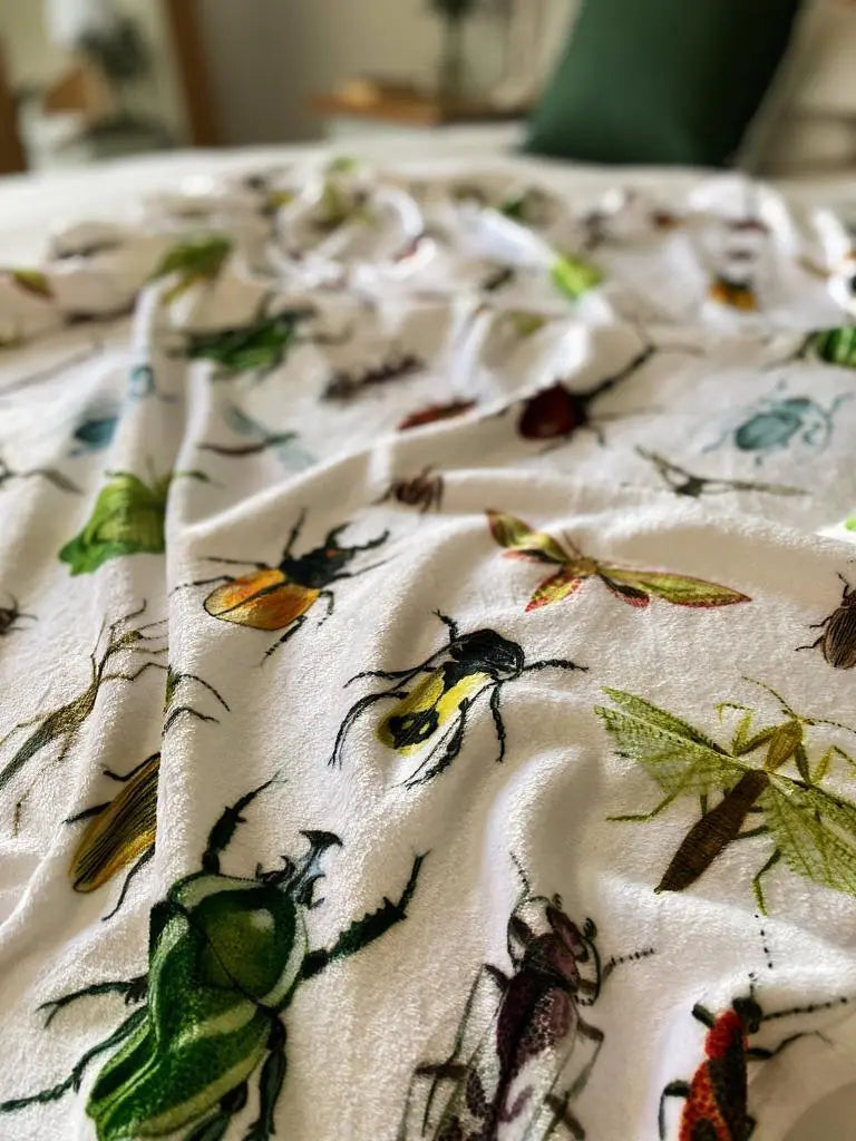 Fleece Blankets (Medium & Large) Owl in the moss