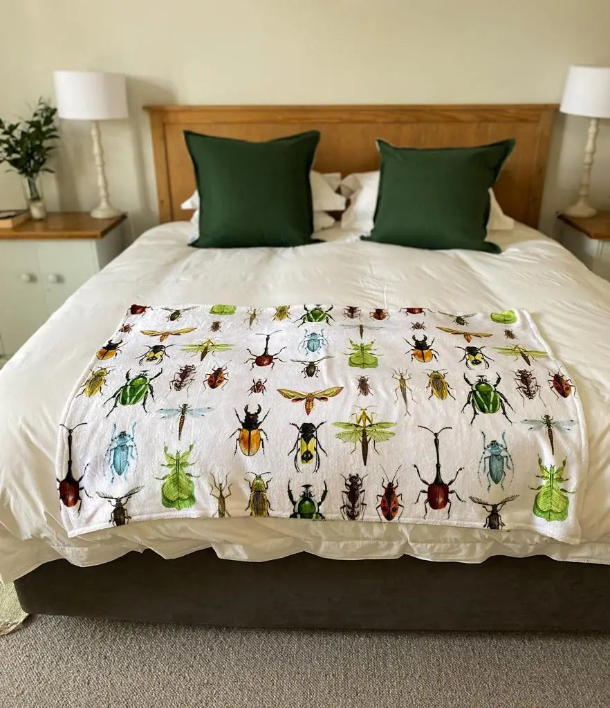 Fleece Blankets (Medium & Large) Owl in the moss