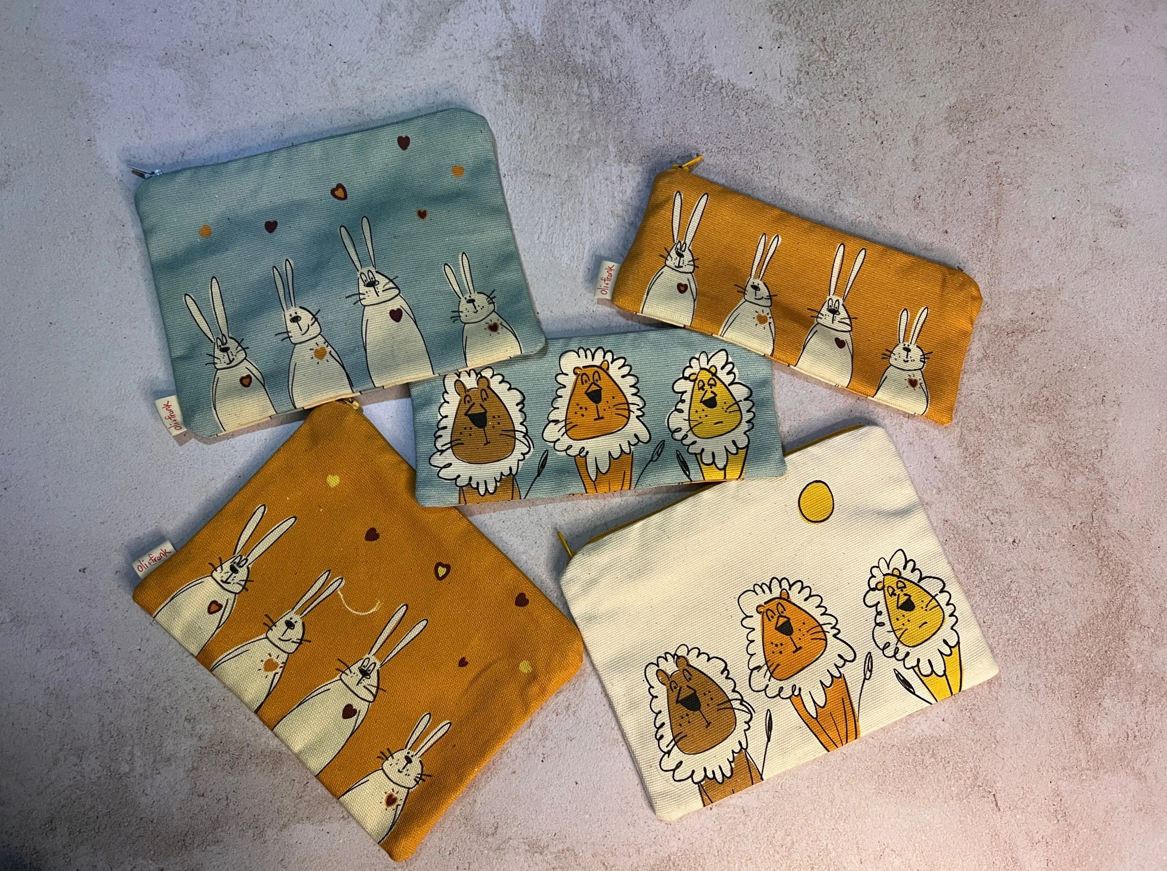 Funny Animal Pencil Bags Oli & Frank