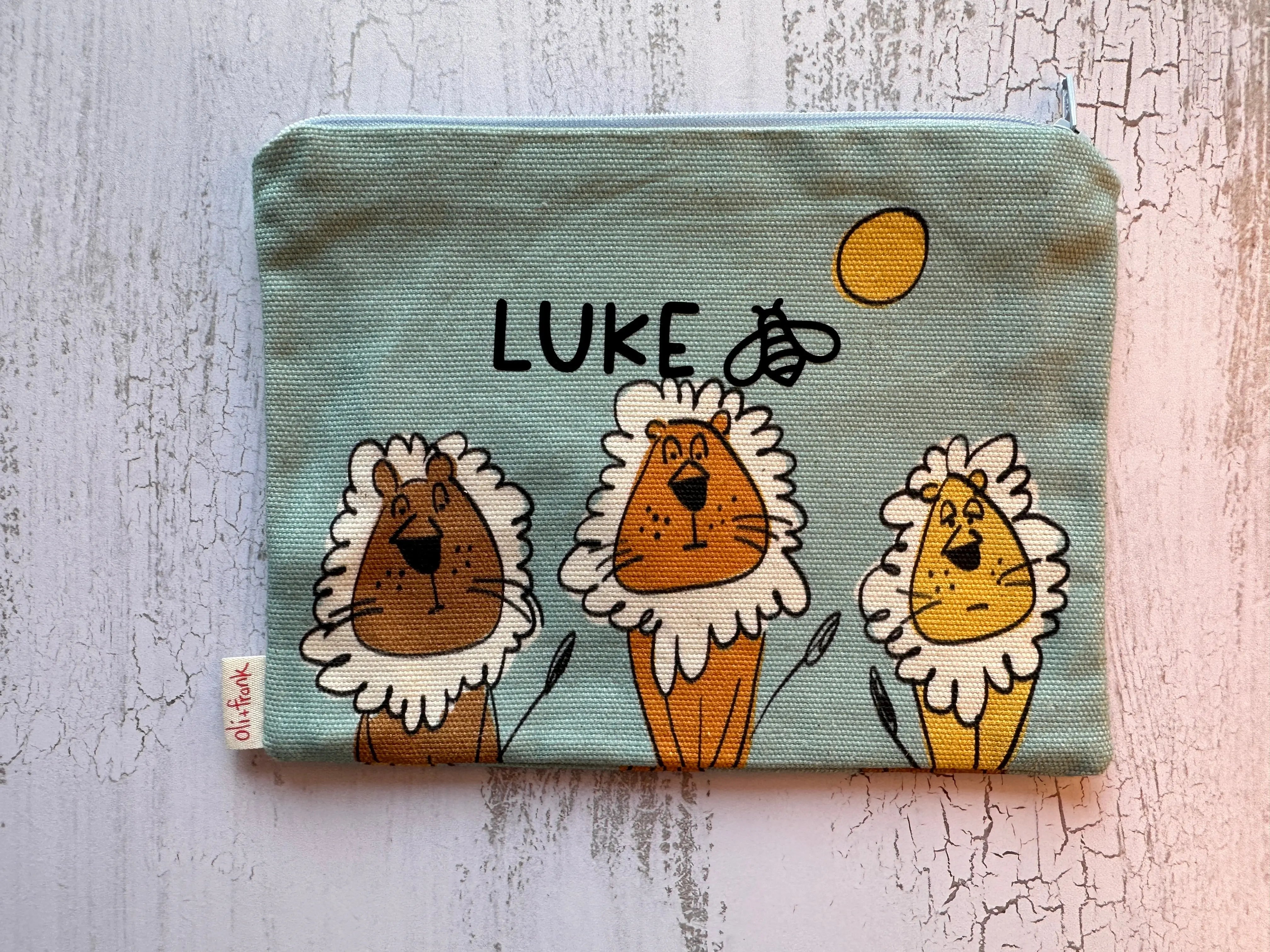personalisation bee festive south africa lion stationary bag