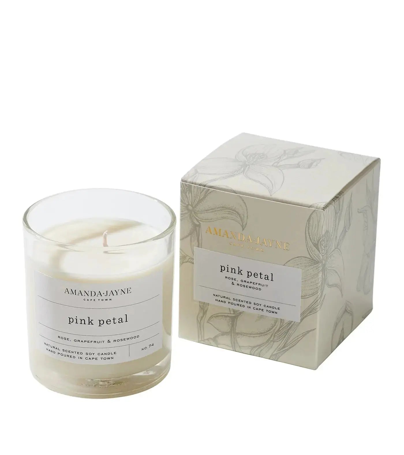 Glass Candles Amanda Jayne south africa gift