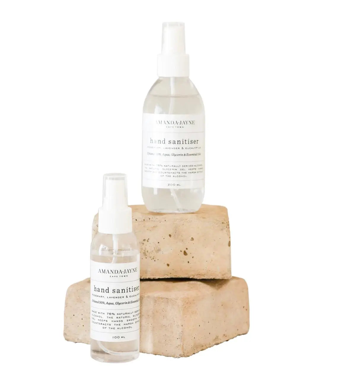 Hand Sanitiser - Rosemary, Lavender & Eucalyptus (100ML) Amanda Jayne south africa gift