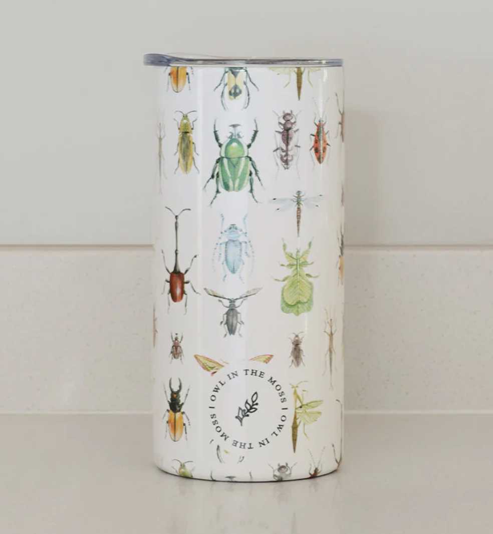 Travel Mugs - African Delft Owl in the moss