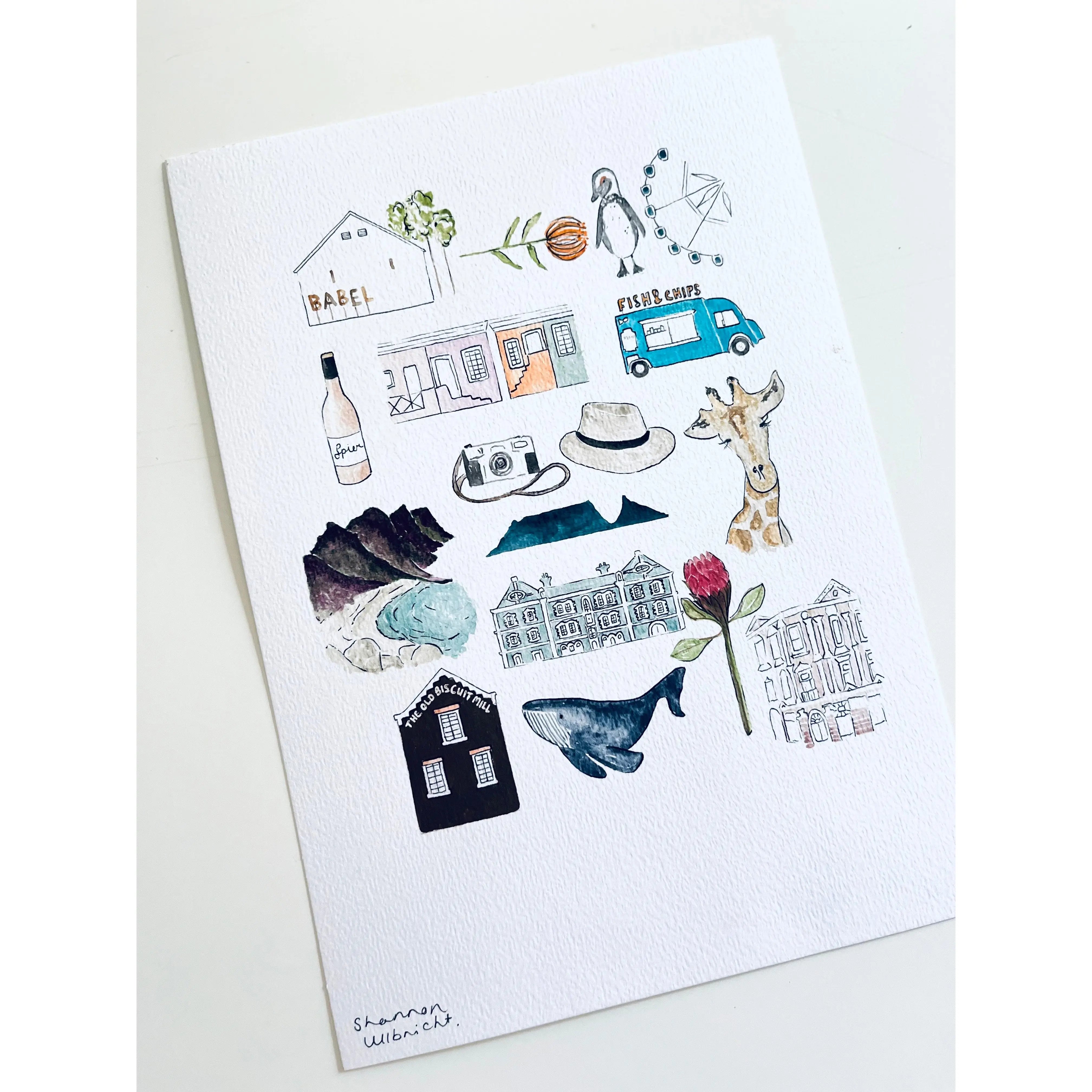 Cape Town illustration Shannon Ullbricht Illustration