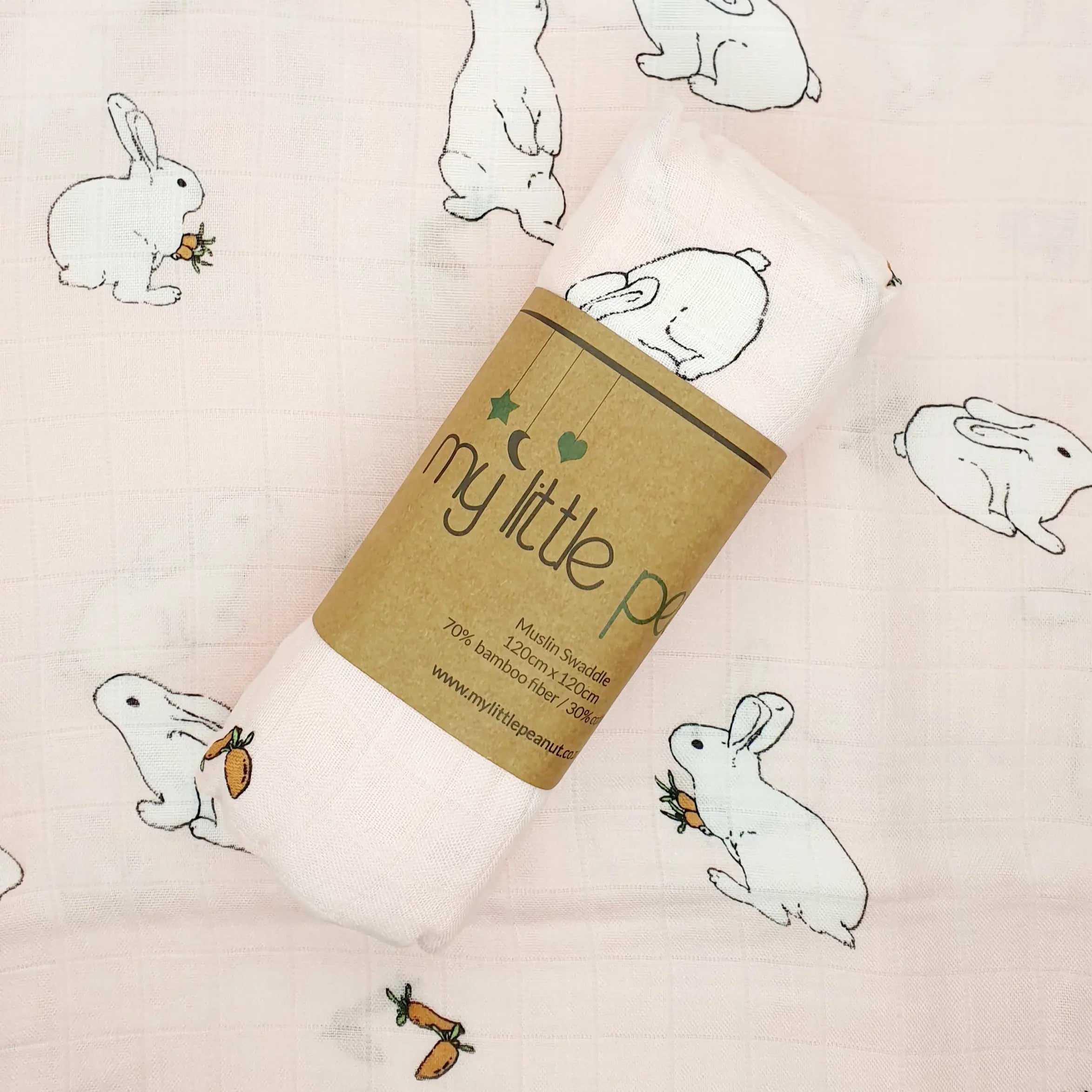 Swaddle - Bunnies & Carrots My Little Peanut