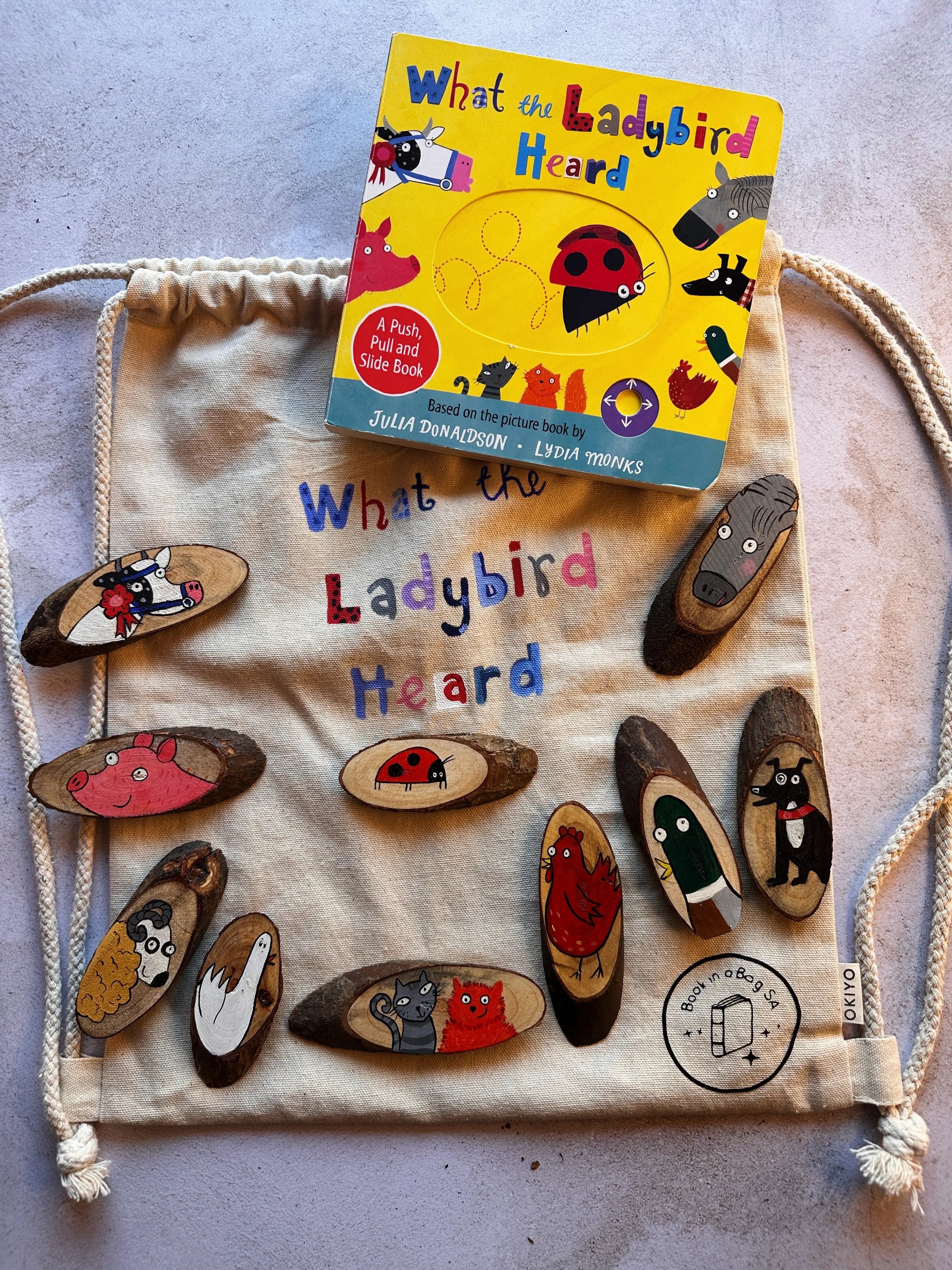 Book in a bag - What the lady bird heard Book in a bag