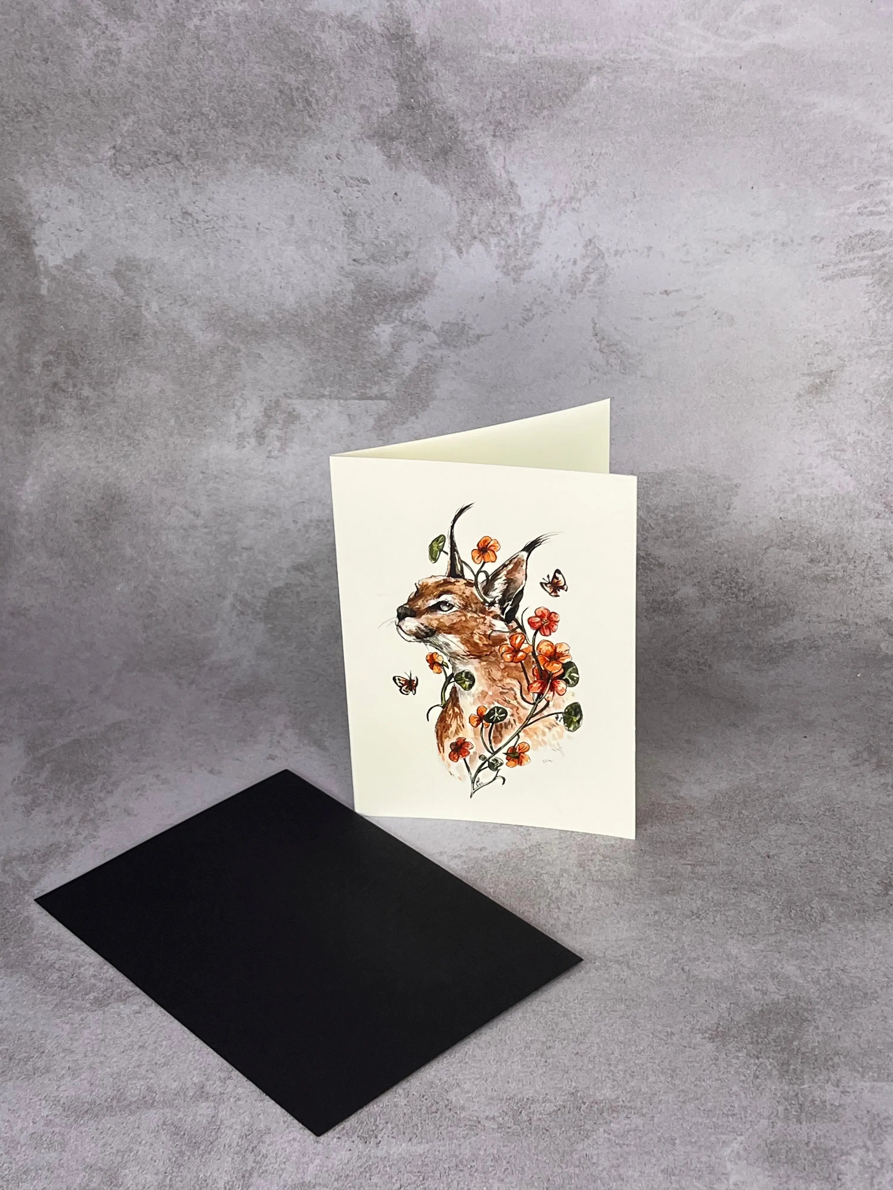 Caracal wild - Gift Card Mareli Illustrations