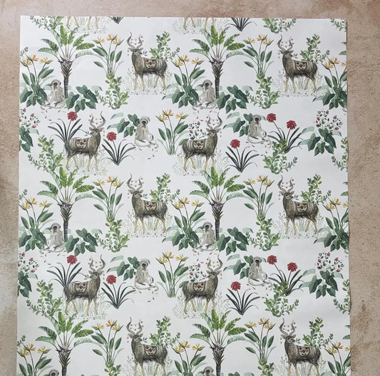 bee festive christmas wrapping paper