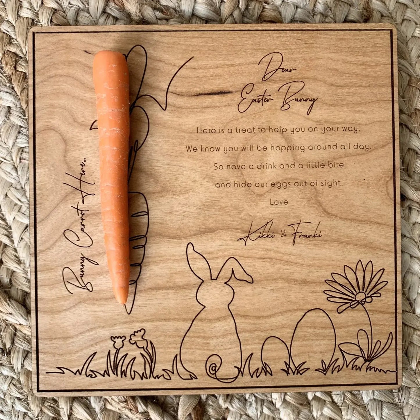 Easter Bunny Board Kikki & Franki