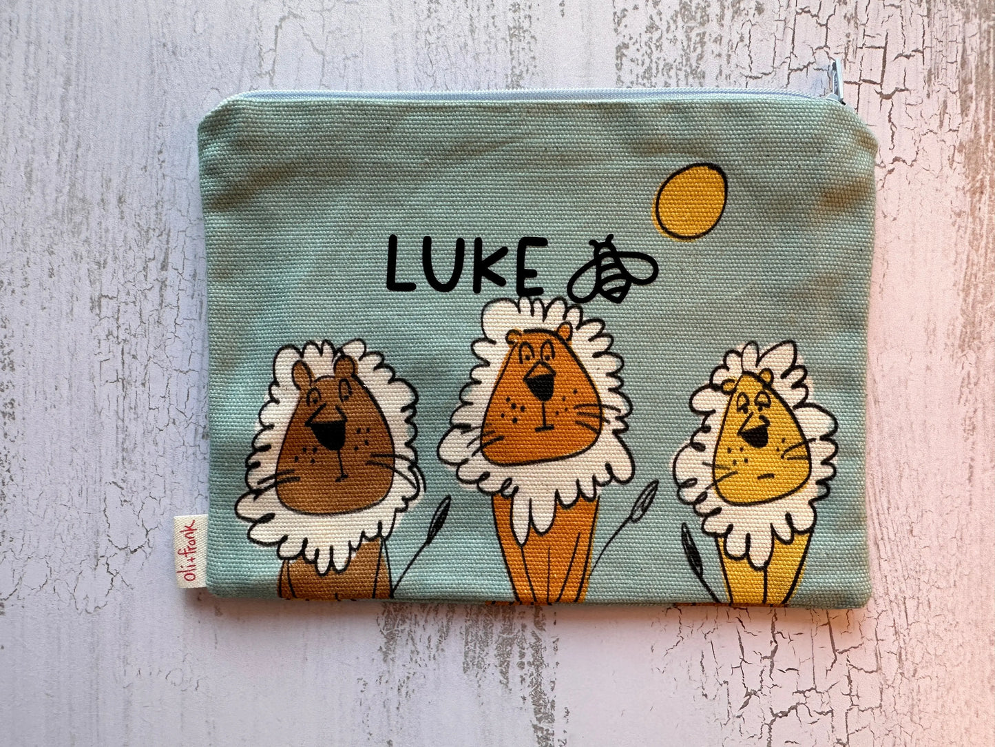 personalisation bee festive south africa lion stationary bag