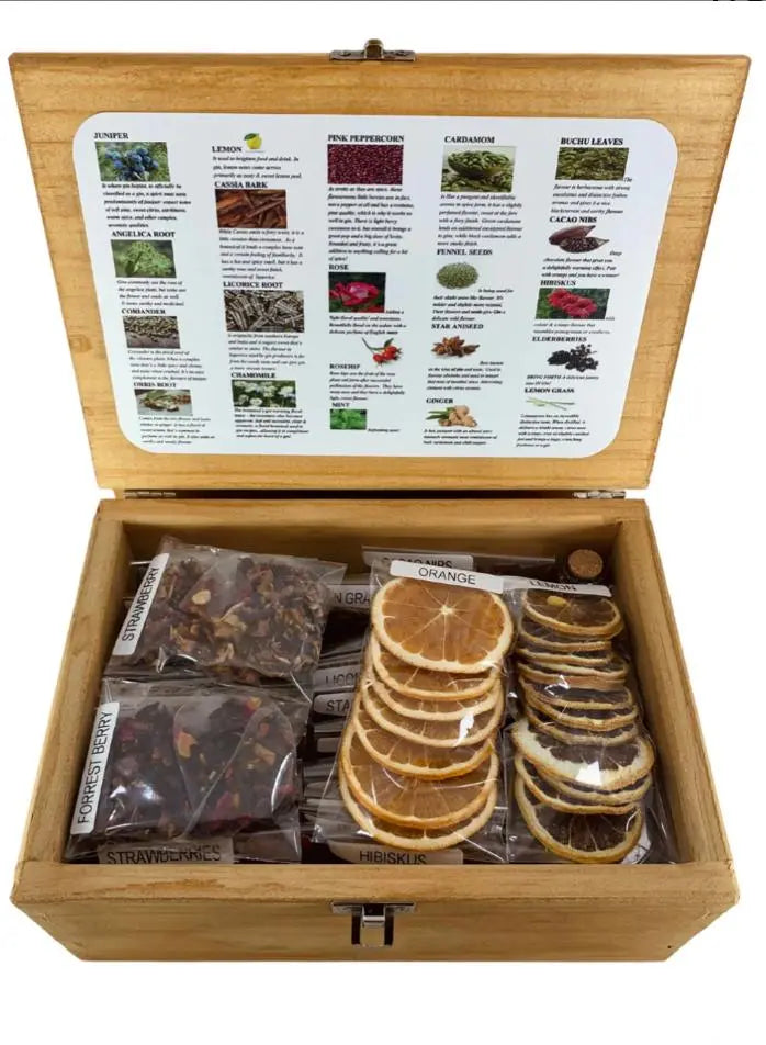 Handcrafted Wood - Botanical Infusion G&T Kit Wellbeing Goodness