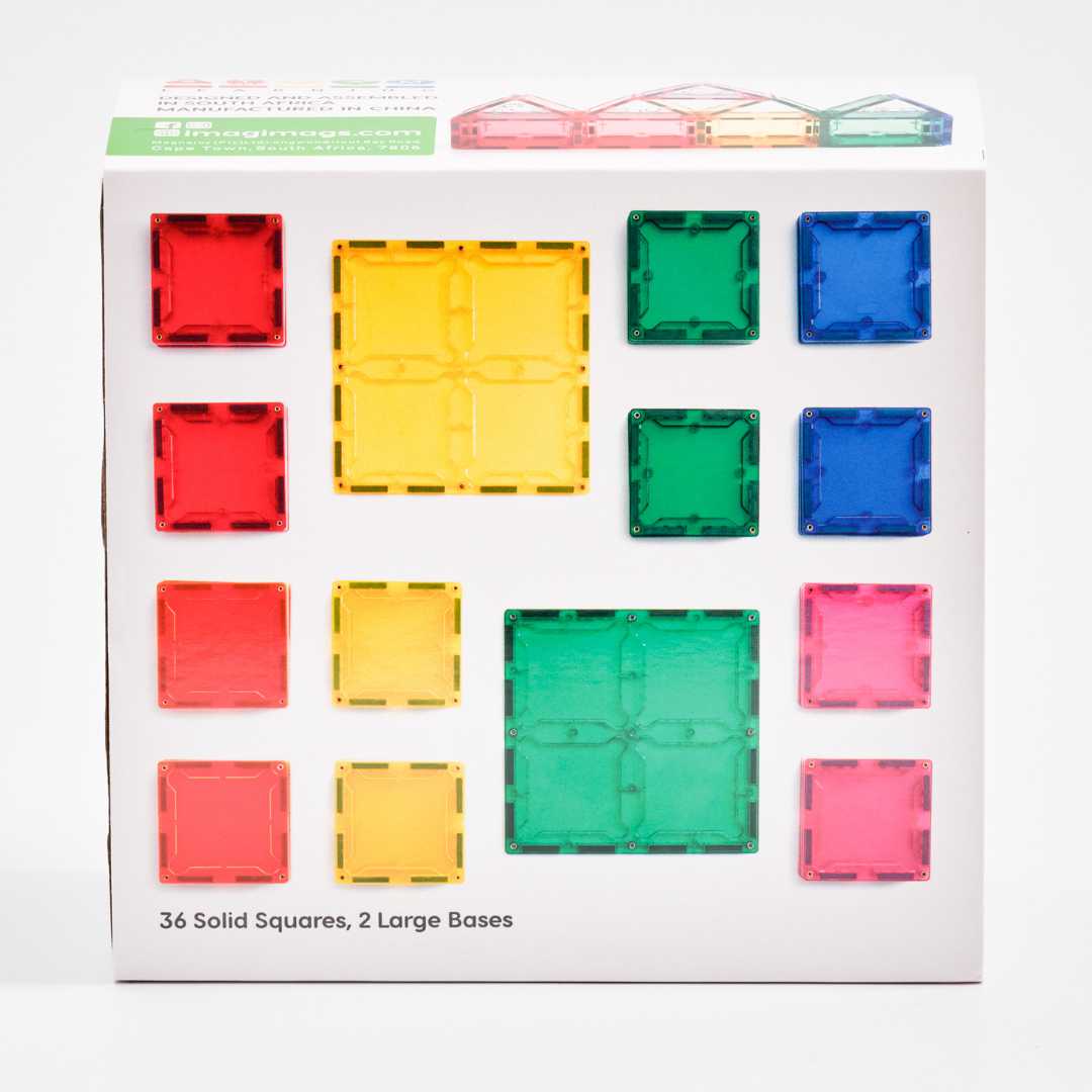 Imagimags - 38 Piece Square Set Imagimags