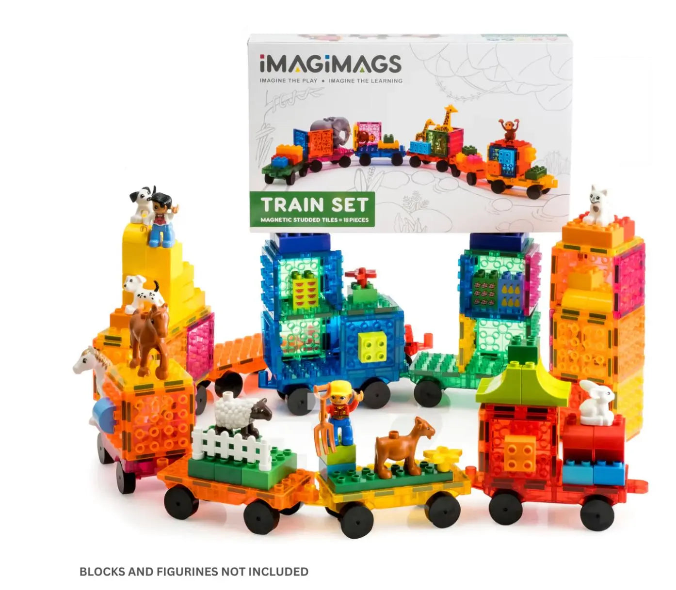 Imagimags - 18 Piece Train Set Imagimags south africa gift