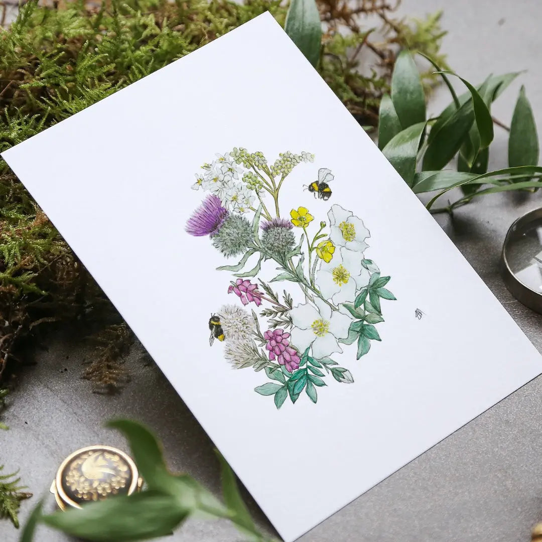 Scottish Flowers print Esjay Artistry