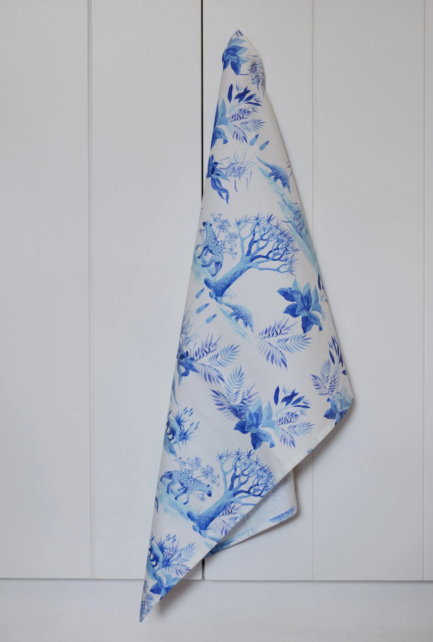 Tea Towel - African Delft Owl in the moss