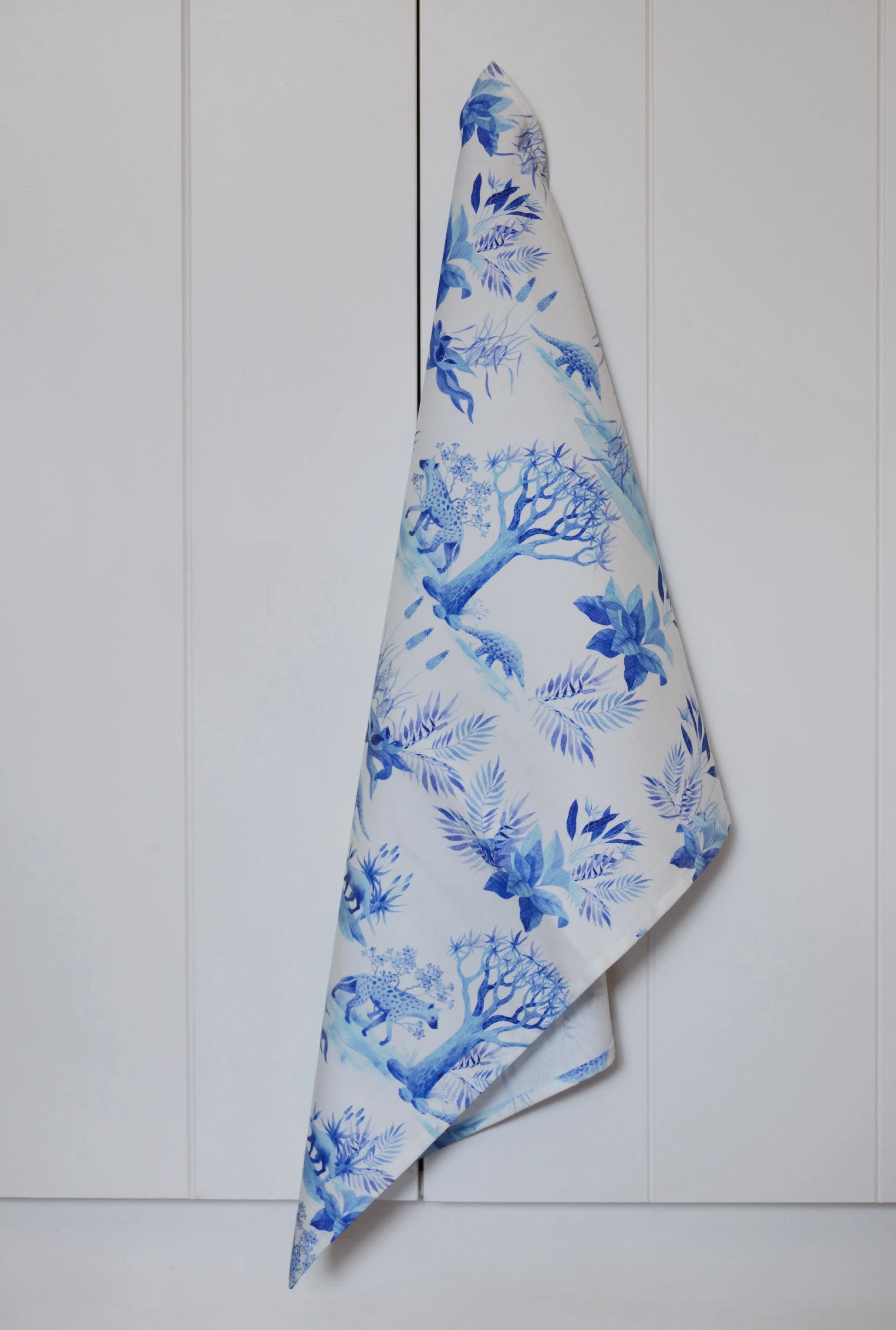 Tea Towel - African Delft Owl in the moss