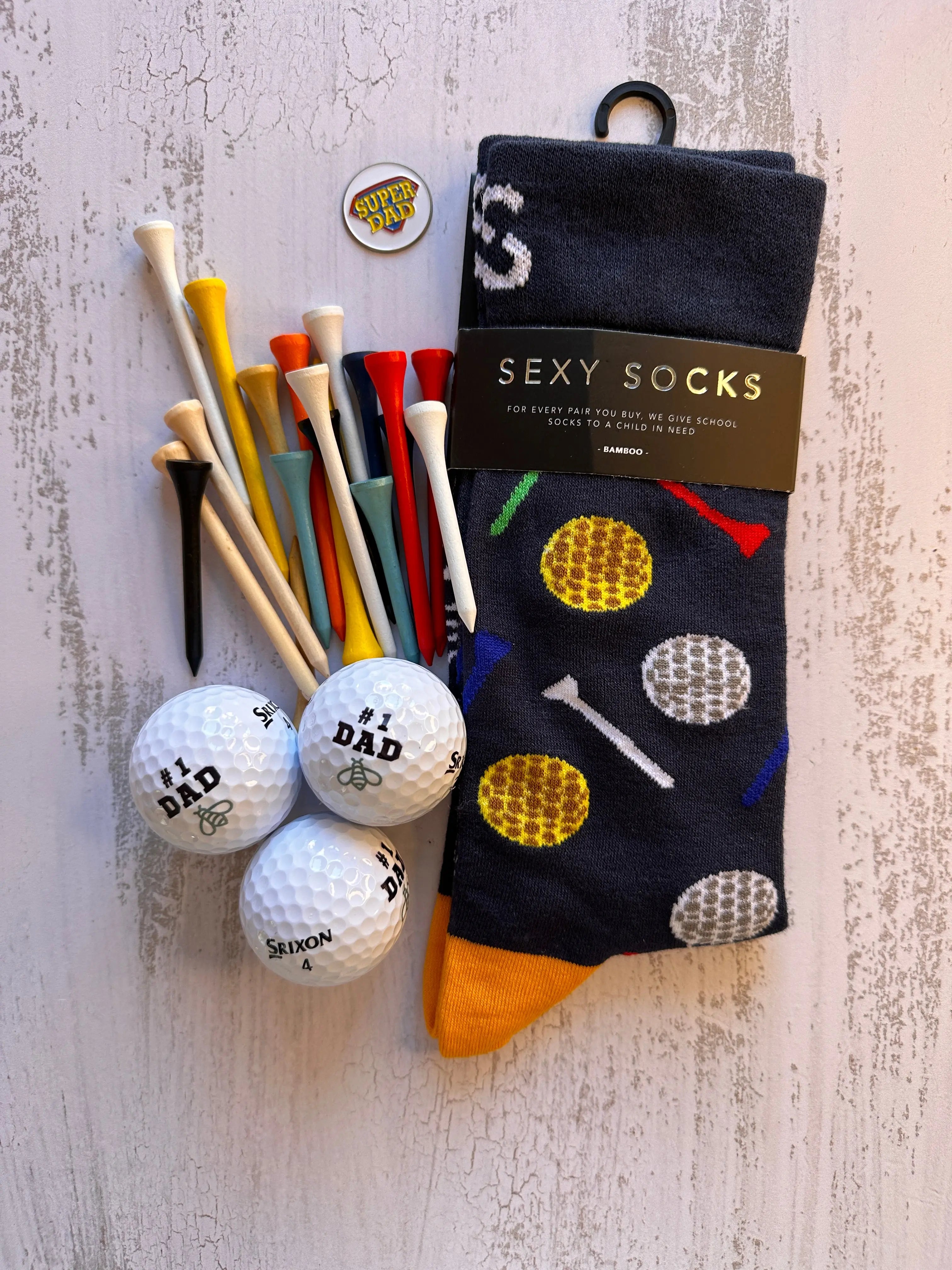 Tee-rific Dad's Delight Bee Festive golf gift gifts for men south africa socks
