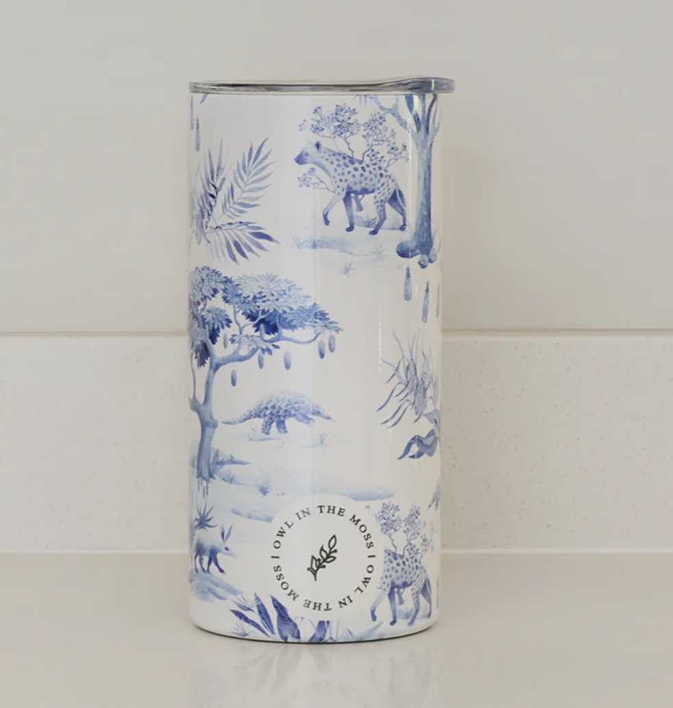 Travel Mugs - African Delft Owl in the moss