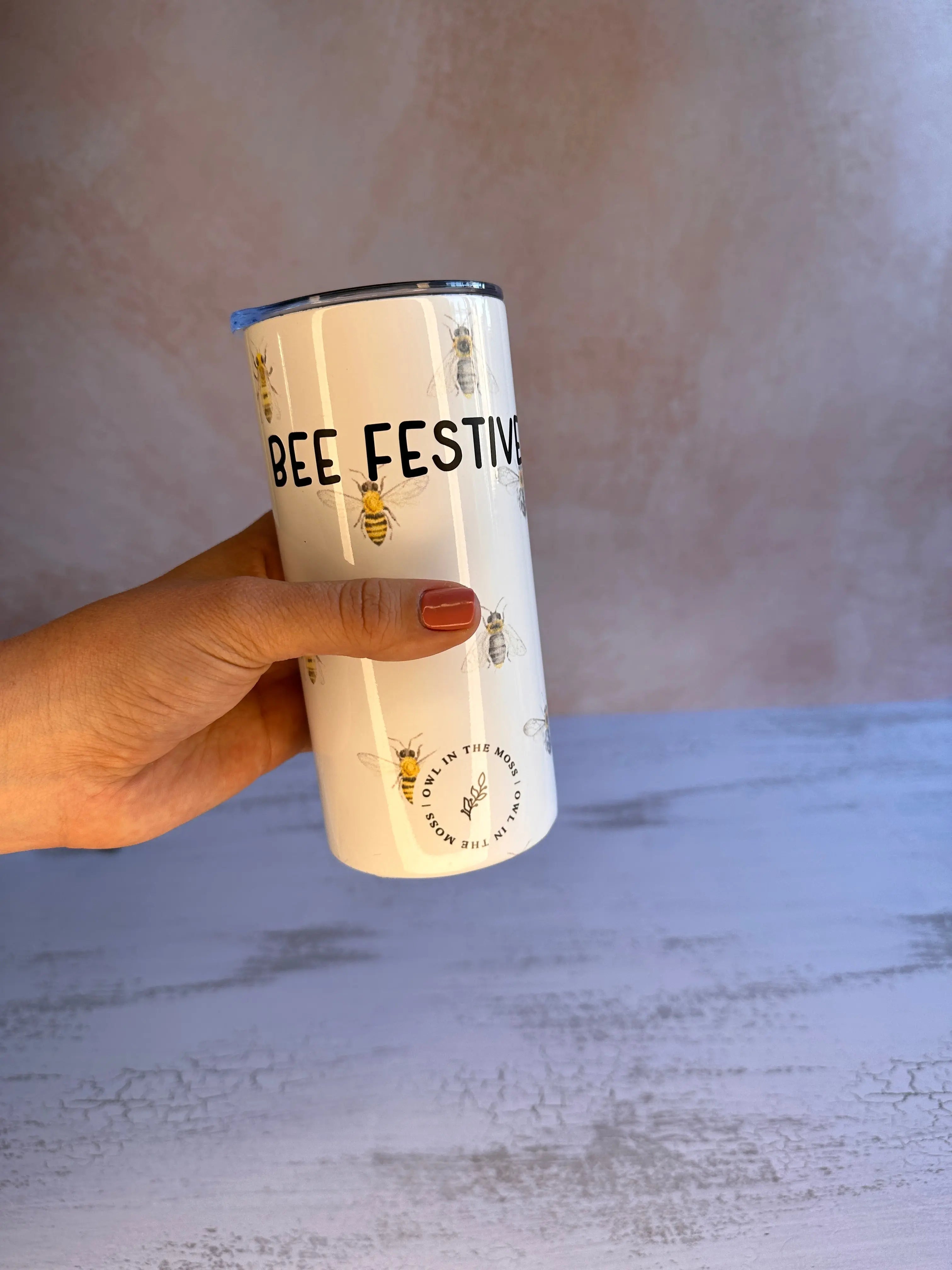 personalised travel mug bee festive south africa